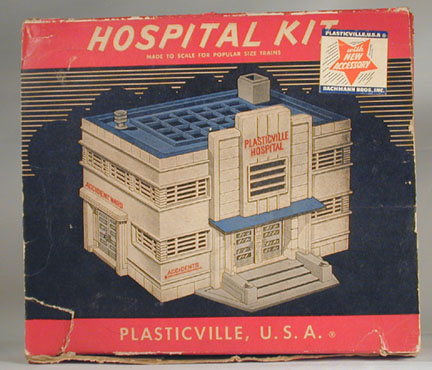 Plasticville Hospital Roof Sirenr O-S Scale 
