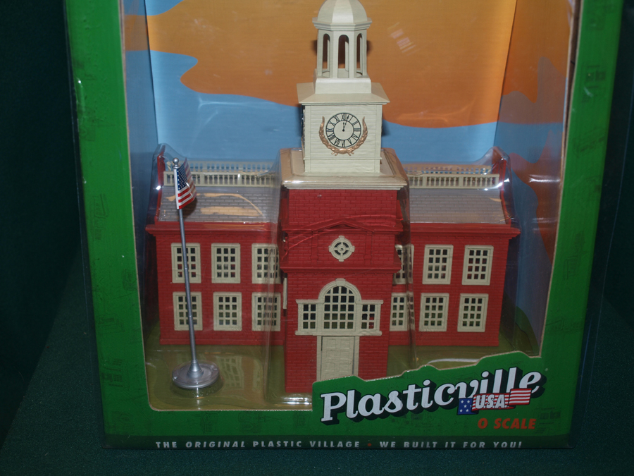 Plasticville Police Station Green Roof  O-S Scale 